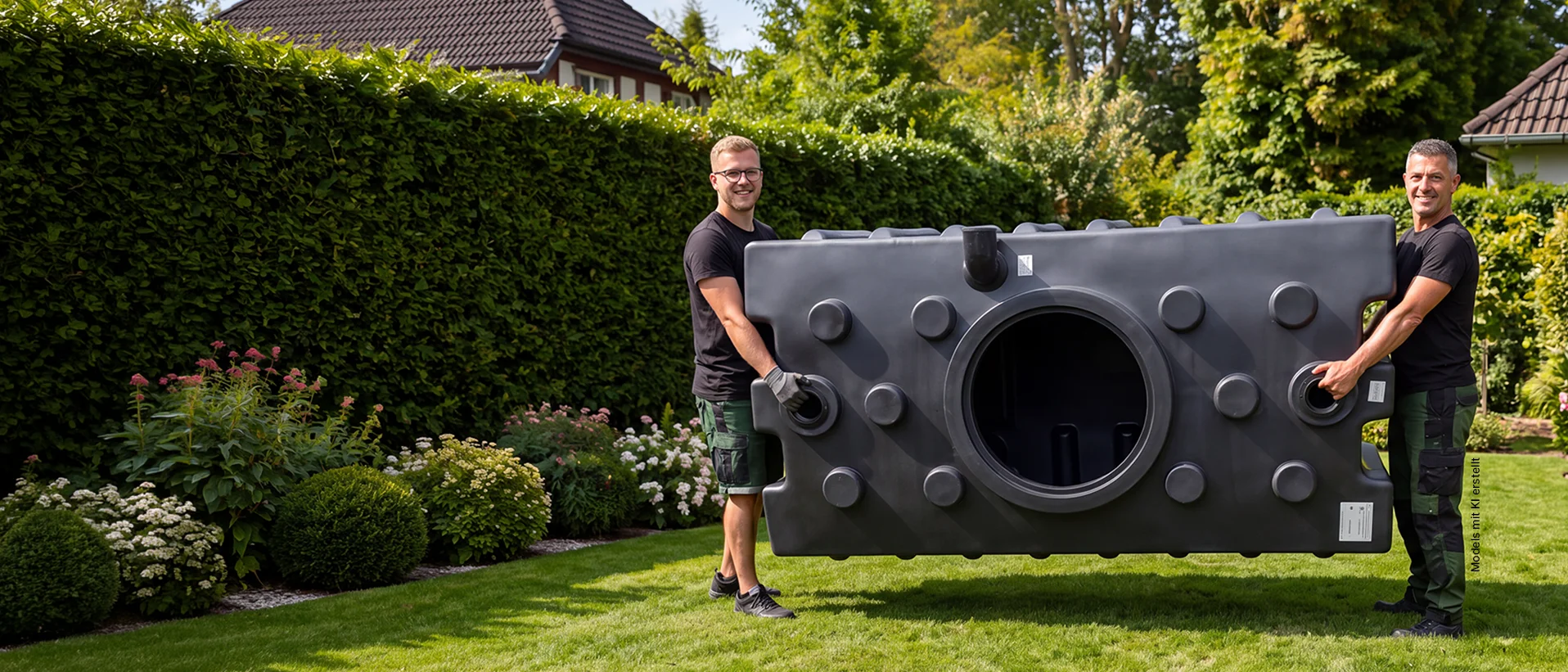 Zisterne und Regenwassernutzung im Garten