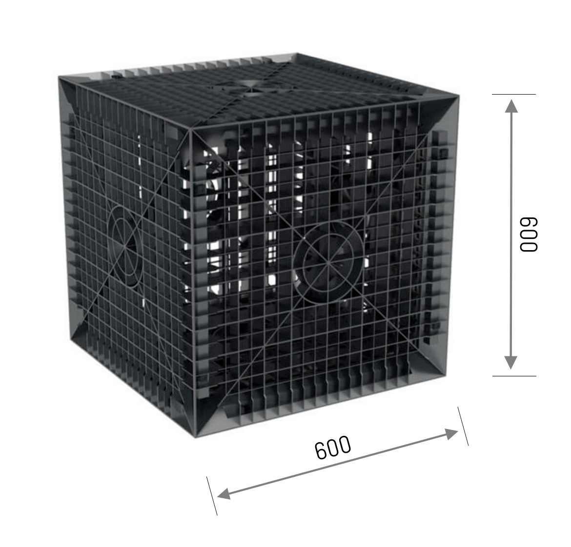 Sickerbox_600_600 Sickerbox 205 l - Pkw-befahrbar - Maße