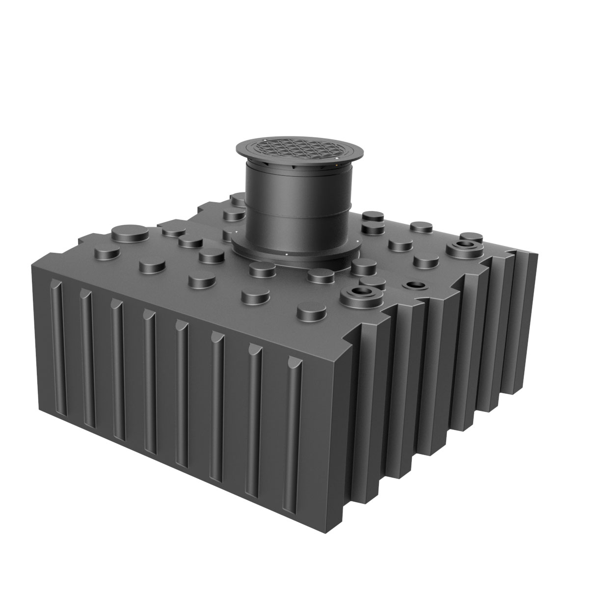 AQaLine-Flachtank-5000-L-oF-Dom-kurz-200-kg-AF500001 Flachtank Zisterne AQa.Line  5000 L inkl. Abdeckung