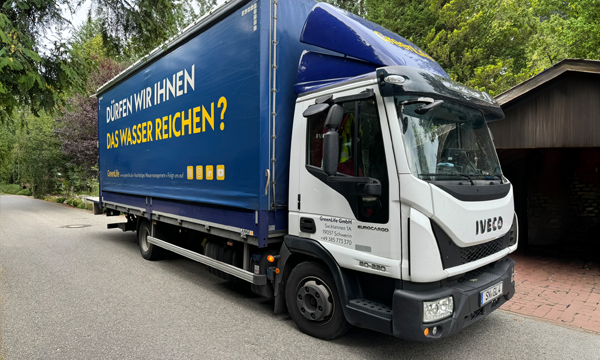 GreenLife LKW bei der Anlieferung