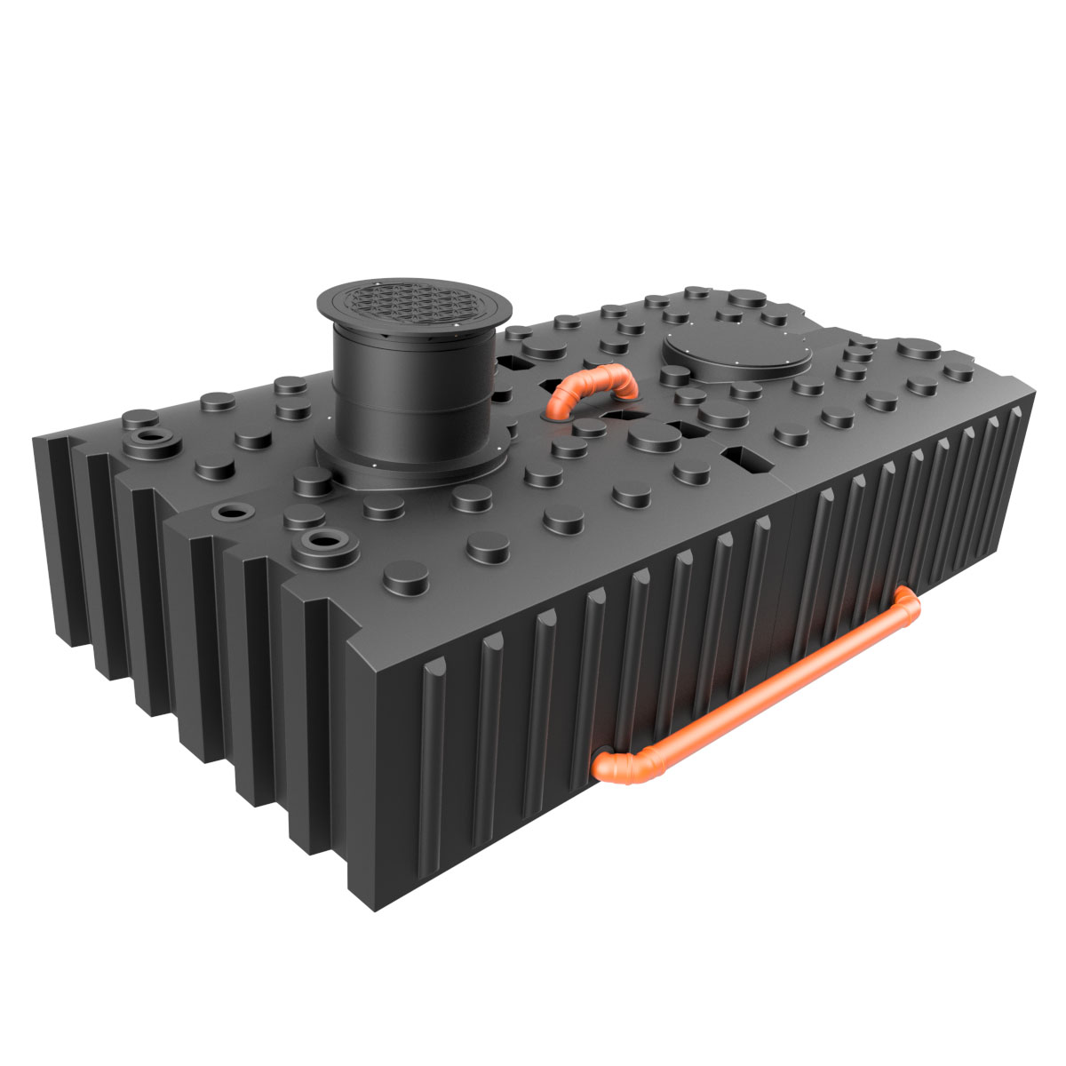 AQaLine-Flachtank-10000-L-oF-Dom-kurz-200-kg-AF100001 Flachtank Zisterne AQa.Line  10.000 L inkl. Abdeckung