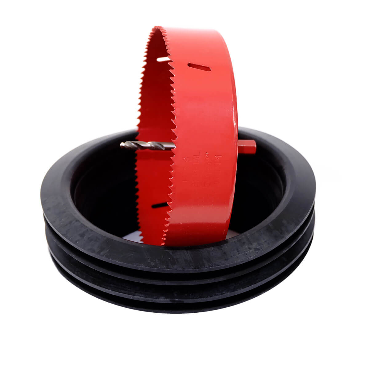 LS_174_2LD Verbindungs- und Montageset - Lochsäge und 2 Gummilippendichtungen DN160