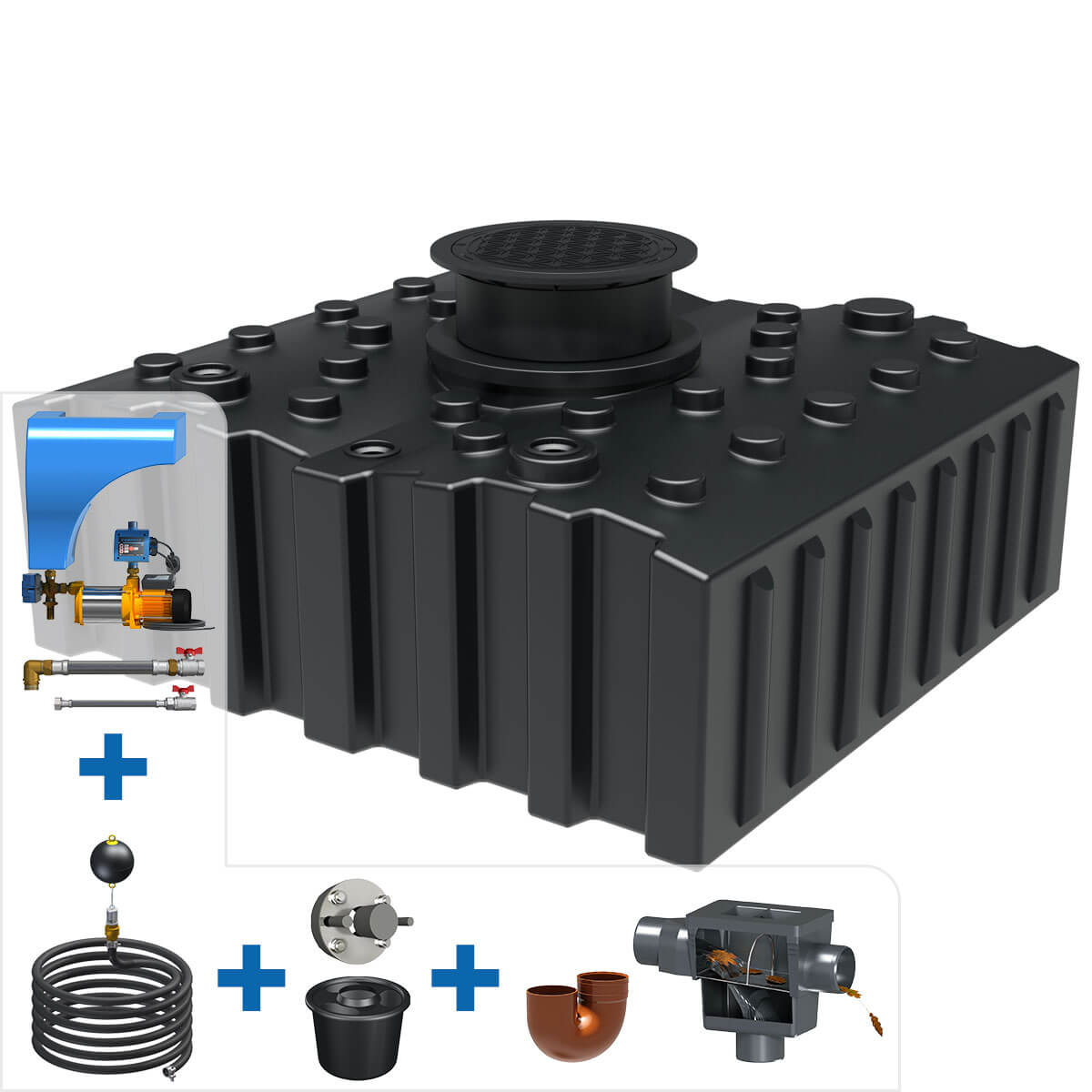 aql-hausanlage-40-AH410111_2019 AQa.Line Hausanlage 4000 L Flachtank inkl. Abdeckung